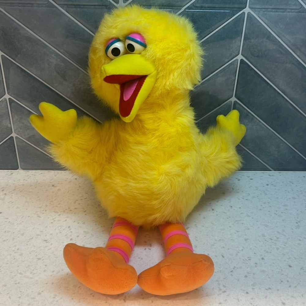 Vintage Big Bird Plush 13" Playskool Sesame Street 1986 70205
